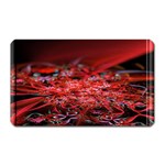 Red Fractal Valley In 3d Glass Frame Magnet (Rectangular) Front