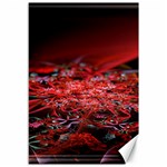 Red Fractal Valley In 3d Glass Frame Canvas 12  x 18   11.88 x17.36  Canvas - 1