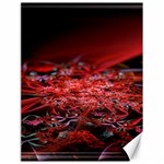 Red Fractal Valley In 3d Glass Frame Canvas 18  x 24   17.8 x23.08  Canvas - 1