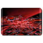 Red Fractal Valley In 3d Glass Frame Large Doormat  30 x20  Door Mat