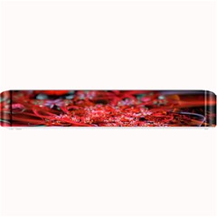 Red Fractal Valley In 3d Glass Frame Small Bar Mats