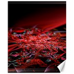 Red Fractal Valley In 3d Glass Frame Canvas 11  x 14   10.95 x13.48  Canvas - 1