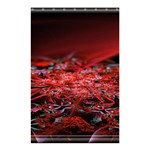 Red Fractal Valley In 3d Glass Frame Shower Curtain 48  x 72  (Small)  Curtain(48  X 72 ) - 42.18 x64.8  Curtain(48  X 72 )