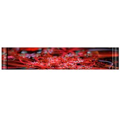 Red Fractal Valley In 3d Glass Frame Flano Scarf (Large)