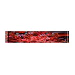 Red Fractal Valley In 3d Glass Frame Flano Scarf (Mini) Front