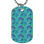 Elephants Animals Pattern Dog Tag (Two Sides) Front