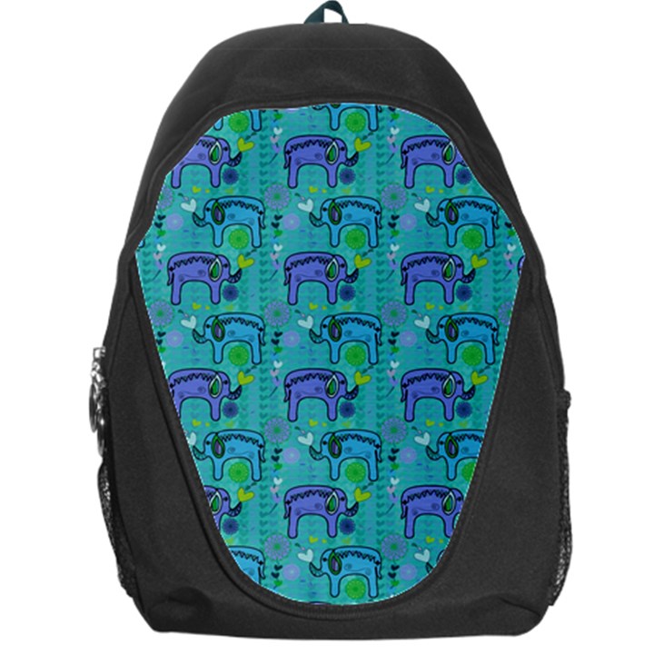 Elephants Animals Pattern Backpack Bag