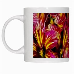 Floral Pattern Background Seamless White Mugs by Nexatart