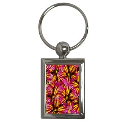 Floral Pattern Background Seamless Key Chains (rectangle)  by Nexatart