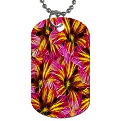 Floral Pattern Background Seamless Dog Tag (two Sides) by Nexatart