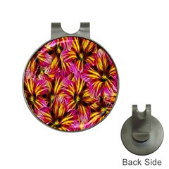 Floral Pattern Background Seamless Hat Clips With Golf Markers by Nexatart