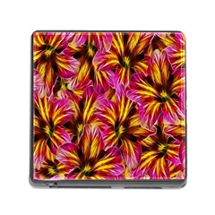 Floral Pattern Background Seamless Memory Card Reader (square) by Nexatart