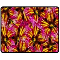 Floral Pattern Background Seamless Fleece Blanket (medium)  by Nexatart