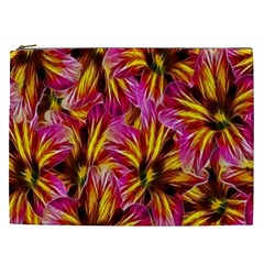 Floral Pattern Background Seamless Cosmetic Bag (xxl)  by Nexatart