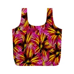 Floral Pattern Background Seamless Full Print Recycle Bags (m)  by Nexatart