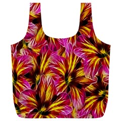 Floral Pattern Background Seamless Full Print Recycle Bags (l)  by Nexatart