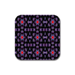 Digital Computer Graphic Seamless Wallpaper Rubber Square Coaster (4 Pack)  by Nexatart