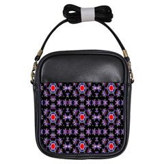 Digital Computer Graphic Seamless Wallpaper Girls Sling Bags by Nexatart