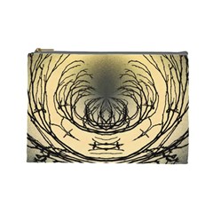 Atmospheric Black Branches Abstract Cosmetic Bag (large)  by Nexatart