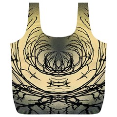 Atmospheric Black Branches Abstract Full Print Recycle Bags (l)  by Nexatart