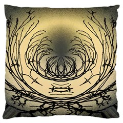 Atmospheric Black Branches Abstract Standard Flano Cushion Case (one Side) by Nexatart