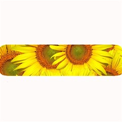 Sunflowers Background Wallpaper Pattern Large Bar Mats by Nexatart