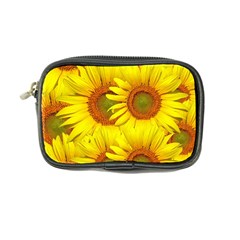 Sunflowers Background Wallpaper Pattern Coin Purse by Nexatart