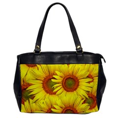 Sunflowers Background Wallpaper Pattern Office Handbags by Nexatart