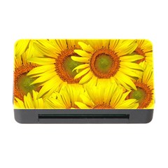 Sunflowers Background Wallpaper Pattern Memory Card Reader With Cf by Nexatart