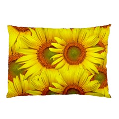 Sunflowers Background Wallpaper Pattern Pillow Case (two Sides) by Nexatart