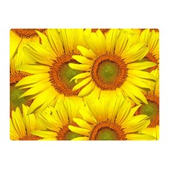 Sunflowers Background Wallpaper Pattern Double Sided Flano Blanket (mini)  by Nexatart