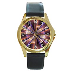 Background Image With Wheel Of Fortune Round Gold Metal Watch by Nexatart