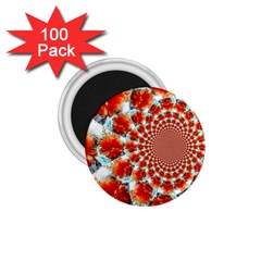 Stylish Background With Flowers 1 75  Magnets (100 Pack)  by Nexatart