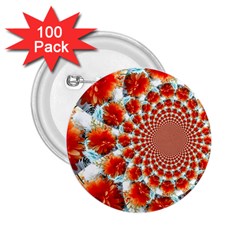 Stylish Background With Flowers 2 25  Buttons (100 Pack)  by Nexatart