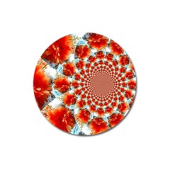 Stylish Background With Flowers Magnet 3  (round) by Nexatart