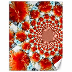 Stylish Background With Flowers Canvas 18  X 24   by Nexatart