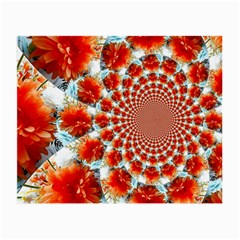 Stylish Background With Flowers Small Glasses Cloth (2-side) by Nexatart