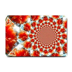 Stylish Background With Flowers Small Doormat  by Nexatart