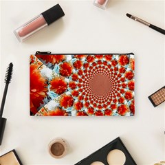 Stylish Background With Flowers Cosmetic Bag (small)  by Nexatart