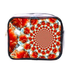 Stylish Background With Flowers Mini Toiletries Bags by Nexatart