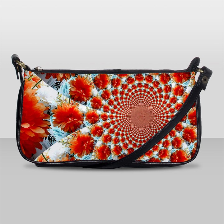 Stylish Background With Flowers Shoulder Clutch Bags