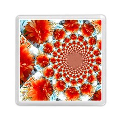 Stylish Background With Flowers Memory Card Reader (square)  by Nexatart