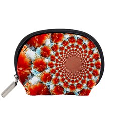 Stylish Background With Flowers Accessory Pouches (small)  by Nexatart