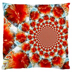 Stylish Background With Flowers Standard Flano Cushion Case (two Sides) by Nexatart