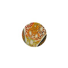 Abstract Starburst Background Wallpaper Of Metal Starburst Decoration With Orange And Yellow Back 1  Mini Buttons by Nexatart