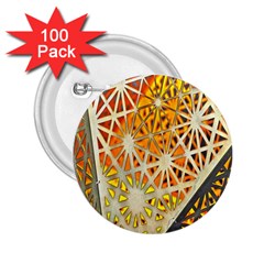 Abstract Starburst Background Wallpaper Of Metal Starburst Decoration With Orange And Yellow Back 2 25  Buttons (100 Pack)  by Nexatart