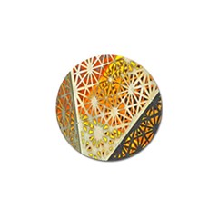 Abstract Starburst Background Wallpaper Of Metal Starburst Decoration With Orange And Yellow Back Golf Ball Marker (10 Pack) by Nexatart