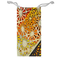 Abstract Starburst Background Wallpaper Of Metal Starburst Decoration With Orange And Yellow Back Jewelry Bag by Nexatart