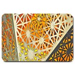 Abstract Starburst Background Wallpaper Of Metal Starburst Decoration With Orange And Yellow Back Large Doormat  30 x20  Door Mat