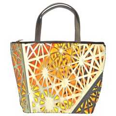 Abstract Starburst Background Wallpaper Of Metal Starburst Decoration With Orange And Yellow Back Bucket Bags by Nexatart